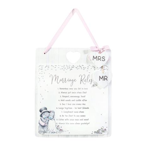 Marriage Rules Me to You Bear Hanging Plaque £5.99